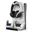 thumbnail image 4 of Support Mural Multifonction pour Console PlayStation Slim avec Station de Recharge pour Manettes, 4 of 9