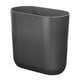 thumbnail image 1 of Bote de basura iDesign Cade ovalado de plástico gris antracita, 2,8 L, 1 of 4