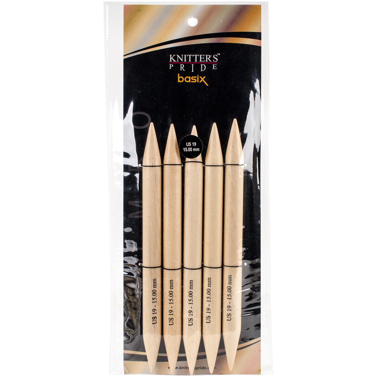 Basix Double Pointed Needles 8"Size 19/15mm