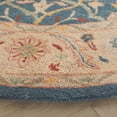 thumbnail image 3 of SAFAVIEH Antiquity Toireasa Oriental Wool Area Rug, Blue, 8' x 8' Round, 3 of 12