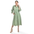 thumbnail image 1 of Vestido camisero con cinto Roman Fashion /Juvenil, 3827-p (Verde militar) verde CH, 1 of 5