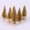 Gold, variant on 12Pcs Miniature Pine Trees Sisal Trees with Wood Base Christmas Tree Set Tabletop Trees 1.77", Blue