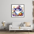 thumbnail image 3 of (11CTACC-6532__C__40X40) Hilo algodón ecológico bordado 11CT 3 hebras impresión 40*40cm Pequeño fantasma Halloween con sombrero kit serie navideña punto cruz, 3 of 9