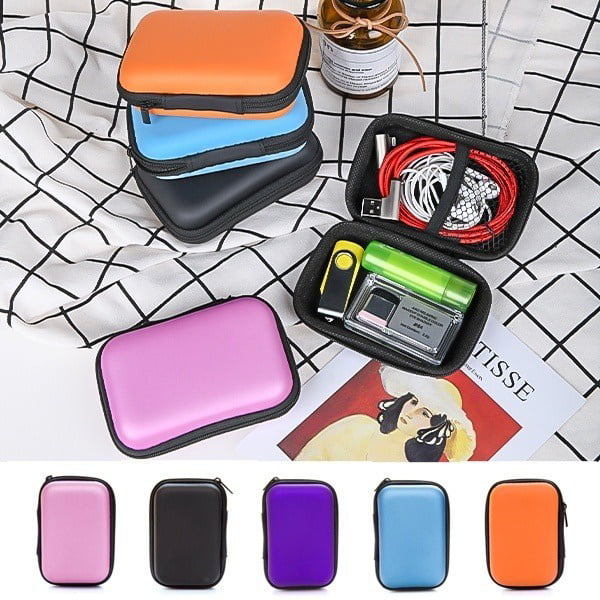 Portable Hard Case Pouch Storage Bag For SD TF Card Earphone Headphone Earbuds 