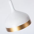thumbnail image 2 of SC13354WH Artcraft Lighting Dash - 4 Light Island In Modern Style-8 Inches Tall and 8 Inches Wide-White/Gold Finish, 2 of 5