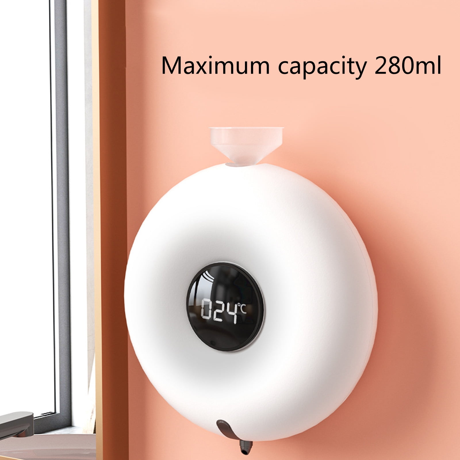 300ml Auto Soap Dispenser Wall Mounted Soap Dispenser for Shopping Mall Hospital Office Contact-free Automatic Foaming