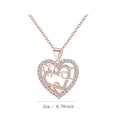 thumbnail image 4 of XWSHYW Anillos Collar de Corazón Regalo de Navidad Corazón Hueco Collar de Corazón Envuelto Joyería Diamante Collar de Latido Del Corazón Amistad, 4 of 6