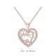 thumbnail image 3 of Anillos para mujer, regalos para mujer, collar de corazón, regalo de Navidad, corazón hueco, collar de corazón envuelto, joyería, collar de latido de corazón de diamantes, collar de latido de corazón, 3 of 5