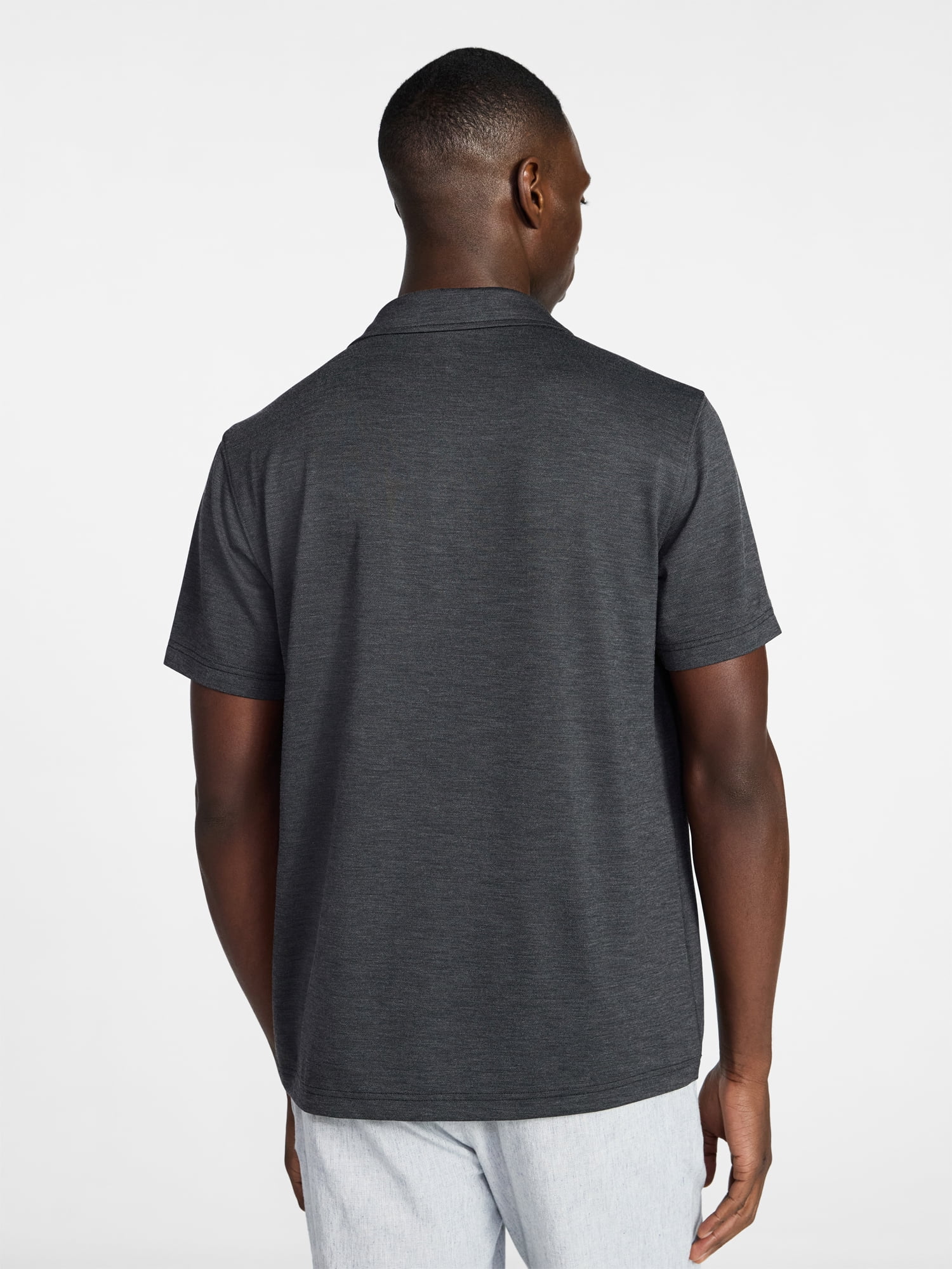 George Men's & Big Men's Relaxed Fit Short Sleeve Stretch Polo Shirt, Sizes S-5XL
