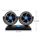 thumbnail image 3 of sweethay Ventilador de doble cabeza para automóvil, 12V, rotación de 360 ​​grados, soporte para tablero, ventilador de refrigeración Automoción decorativa y accesorios, 3 of 6