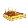 thumbnail image 2 of Ramadan Serving Tray - Gold Eid Mubarak Acrylic Mirror Tray for Food Storage, Dessert Platters, and Party Decor, Moon Star Design for Ramadan Tableware and DIY Display, 2 of 7