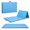 Blue, variant on Barbell All Purpose Folding Anti Tear Exercise Training Aerobic Fitness Gym & Gymnastics Balance Mat | Multiple colors