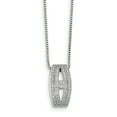 thumbnail image 1 of Sterling Silver & CZ Brilliant Embers Polished Necklace 18 Inch, 1 of 3