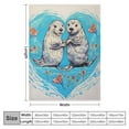 thumbnail image 4 of JEUXUS  Sea Otters Holding Hands Throw Blanket Super Soft Plush Throw Blanket, 4 of 6