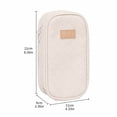 thumbnail image 2 of Pencil Case Pouch Box Cute Kawaii Large Capacity Aesthetic Zipper Pen Holder Organizer Bag for Office Workspace Supplies Desk Accessories Travel, 2 of 5