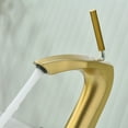 thumbnail image 4 of Brass Faucet Bathroom Basin Single Handle Hot and Cold Water Pipe Gold, 4 of 8