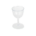thumbnail image 3 of Bev Tek 2 oz Round Clear Plastic Mini Wine Goblet - 2" x 2" x 2 1/2" - 100 count box, 3 of 11