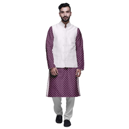

Atasi Printed Kurta Pyjama Set Traditional Ethnic Wear Mandarin Casual Clothing