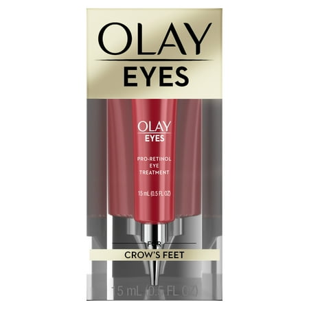 - Olay Eyes Pro Retinol Eye Cream Treatment for crow's feet, 0.5 fl oz
