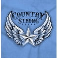 thumbnail image 2 of Country Strong Cute Angels Wings Star Sweatshirt for Men or Women Brisco Brands X, 2 of 6