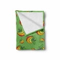 thumbnail image 2 of Fruit Soft Flannel Fleece Throw Blanket, Abstract Pattern of Colorful Apples in Nursery Cartoon Style Cheerful Graphic, Cozy Plush for Indoor and Outdoor Use, 60" x 80", Multicolor, by Ambesonne, 2 of 6