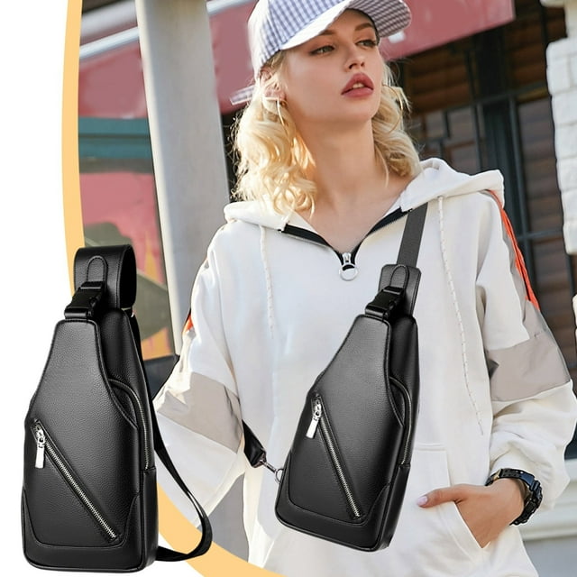 Mochila Bandolera, Mochila Cruzada, Mochila De Hombro, Riñonera Para Actividades Al Aire Libre, Senderismo Y Acampada; Diseño Compacto Con Puerto Para Auriculares.