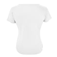 thumbnail image 5 of B91xZ Tops Hauts pour Femmes Col Rond à Manches Courtes T-Shirts, Blanc M, 5 of 5