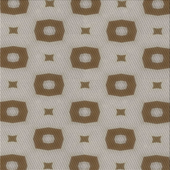 Ahgly Company Machine Washable Indoor Square Transitional Brown Area Rugs, 7' Square