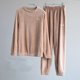 thumbnail image 2 of Petite Pants Suit for Women traje de terciopelo de 2 piezas, ropa de dormir, sudaderas con capucha, pantalones de chándal, ropa de dormir sólida, traje de casa (Coffee, One Size), 2 of 5
