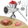 thumbnail image 4 of Manual Multifunctional Meat Grinder with 3 Sausage Maker Tube Rustproof Meat Grinder Sausage, 4 of 11