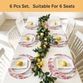 thumbnail image 5 of Red Wisteria Round 15 Inch Placemats Set of 4, Sprinng Summer Pastoral Flowers Botanical HeatResistant Non Slip Place Mats for Dining Table, Wipeable Braided Kitchen Table Mats for Housewarming, 5 of 9