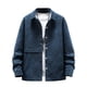 thumbnail image 3 of Blusa y camisa de manga larga con cuello vuelto para hombre, blusa informal de moda con cuello vuelto, camisa, chaqueta con bolsillos, blusa holgada de manga larga con cuello, camisa para hombre, abri, 3 of 4