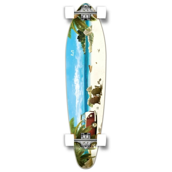 Yocaher Kicktail Getaway Longboard Complete