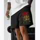 thumbnail image 4 of Pantalones cortos deportivos de fitness con cintura elástica y diseño digital 3D de moda de verano para hombre, 4 of 5