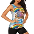 thumbnail image 2 of Sigee Rainbow Animals on Noah's Ark for Women's Workout Tank Top,Running Tank Tops,Sleeveless Gym Clothes, 2 of 8