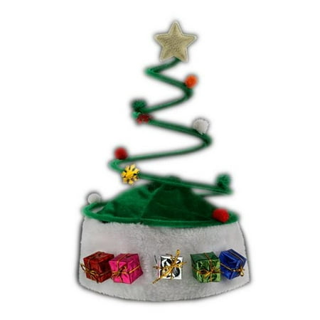 Silly Springy Costume Party Christmas Tree Plush Santa Hat