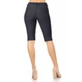 thumbnail image 4 of Women's Stay Comfortable and Stylish in Casual Solid Stretchy Bermuda City Shorts, 4 of 5