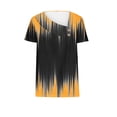 thumbnail image 4 of Camisetas de Manga Corta para las Mujeres Impresas Primavera Verano Botón de la Camiseta Casual, Camisetas de Mujer Casual, 4 of 4