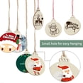 thumbnail image 3 of Adornos Navideños de Madera Fuyit 50 piezas, círculos para manualidades DIY de 10 cm, 3 of 7