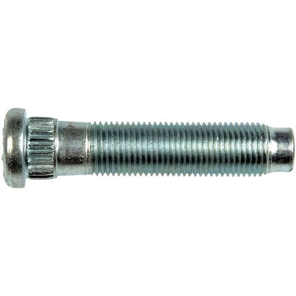 9/16-18 Serrated Wheel Stud - 0.640 In. Knurl, 2-11/16 In. Length