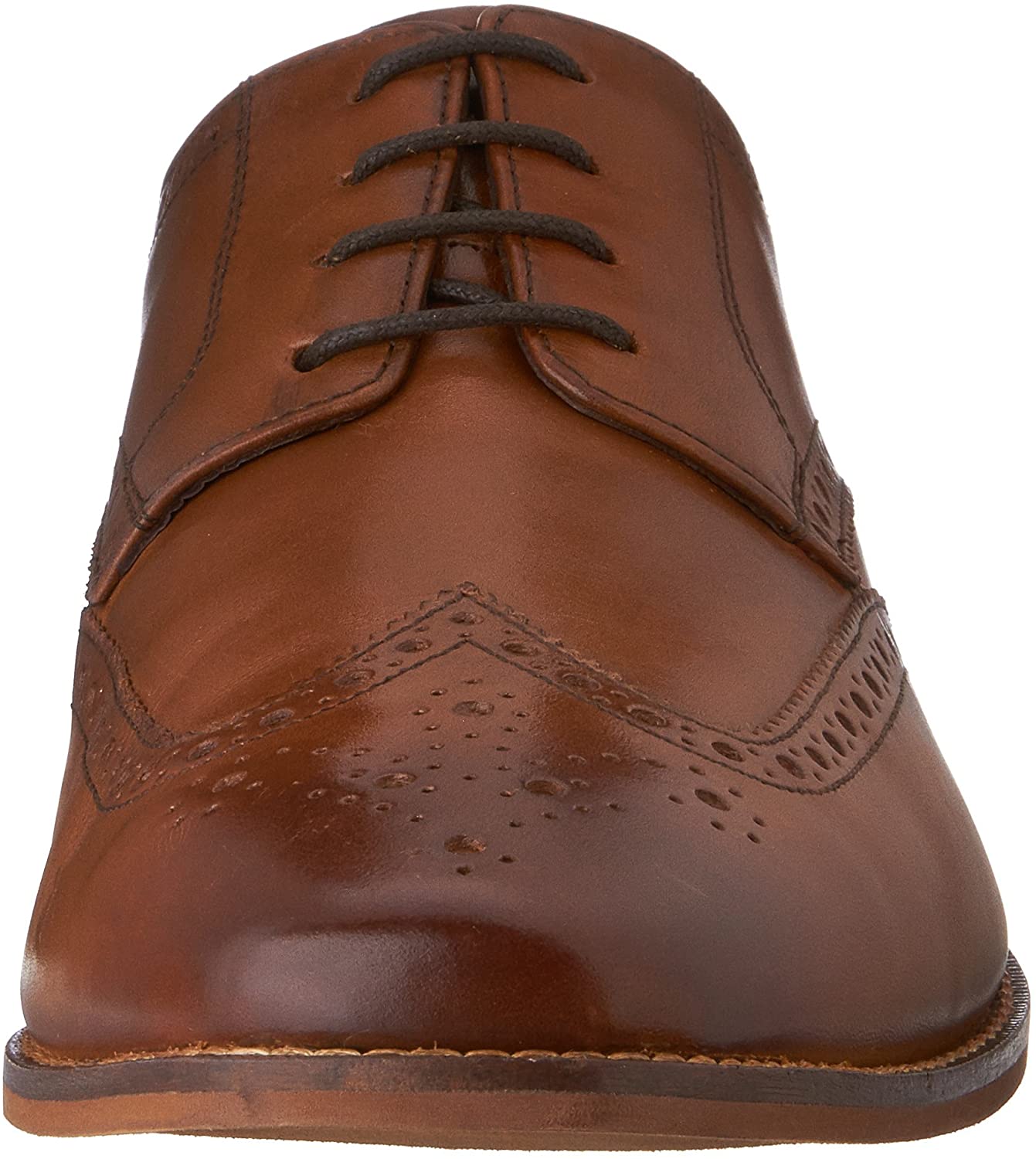 Mens Castellano Wing Leather Wing Tip Derby Shoes - image 2 of 8