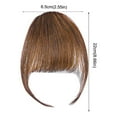 thumbnail image 3 of Frange à Clip Cheveux Humains, Frange à Clip Naturelle pour Filles et Femmes, 3 of 3