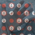 thumbnail image 3 of Anchor Tulle Curtains with Rod Pocket, Nautical Pattern with Steering Wheels Big Red Polka Dots Hearts Sea Love, Sheer Drape for Wedding Party 2 Panels, 7 Sizes, Night Blue Vermilion, by Ambesonne, 3 of 3