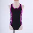 thumbnail image 3 of dPois Kids Girls 2Pcs Swimsuit Tankini Boho Print Racerback Bodysuit with Bootyshorts Bathing Suit Rose Red 16, 3 of 6