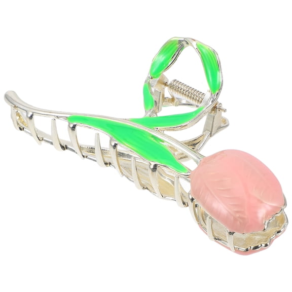 AURARMLET Clip Tulip Flower Hair Claw Clip Metal 1Set