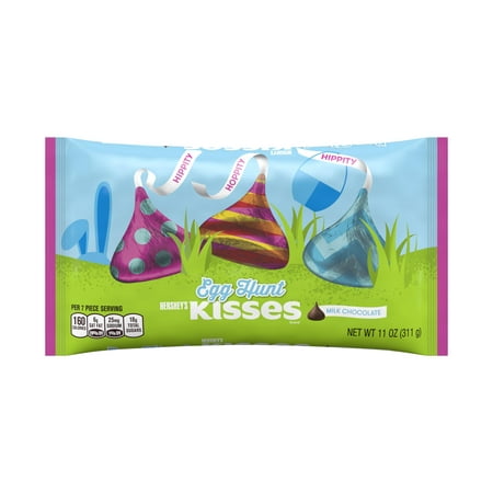 Hershey Kisses, Easter Egg Hunt Milk Chocolate Candy, 11 Oz