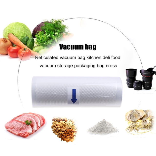 Bolsas de sellador de alimentos al vacío Bolsa de almacenamiento de rollo de ahorro para mantener fresco la cocina Likrtyny Libre de BPA
