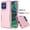 Pink, variant on For Moto G Stylus 2025 5G Case,2 in 1 Heavy Duty Armor Shockproof Tough Hybrid Hard PC Phone Case for Moto G Stylus 2025 5G,Njjex Rubber & Rugged Shockproof Full Body Protection Case Cover - Black