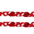 thumbnail image 2 of 3Rolls Valentine's Day Wired Edge Ribbon Red White Love Heart Ribbon 2.5 Inch Craft Fabric Ribbon for Wedding Anniversary Party Decor, DIY Wreath Bows Making, Gift Wrapping Supplies, 2 of 3