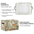 thumbnail image 2 of Yayeee Canvas Storage Basket with Handles for Shelves Fabric Bins Closet Organizer, Deer Pattern, 2 of 8